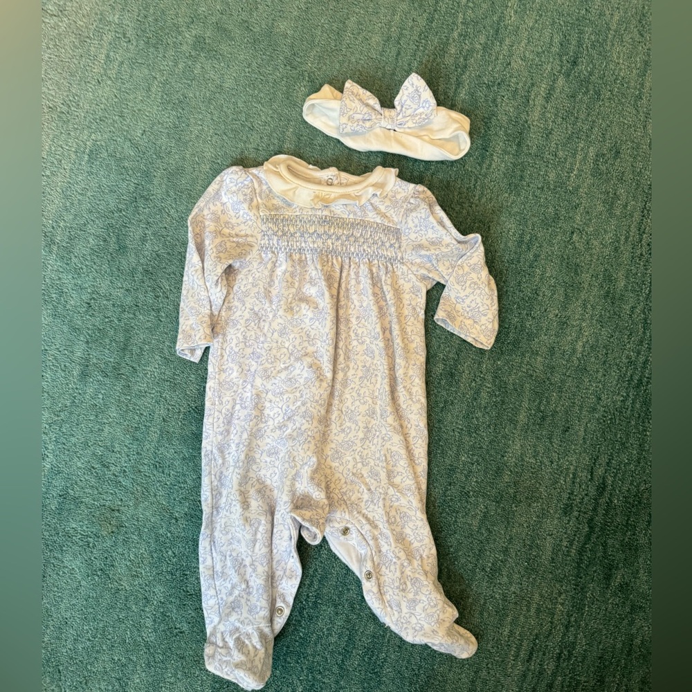 Little Me Pajama and Headband Set